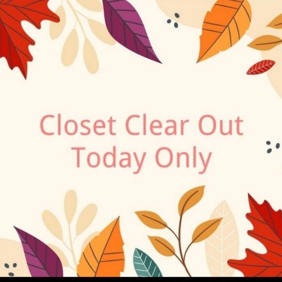 Closet Clearout is HERE TODAY Score with reduced price and discounted shipping - Picture 1 of 1